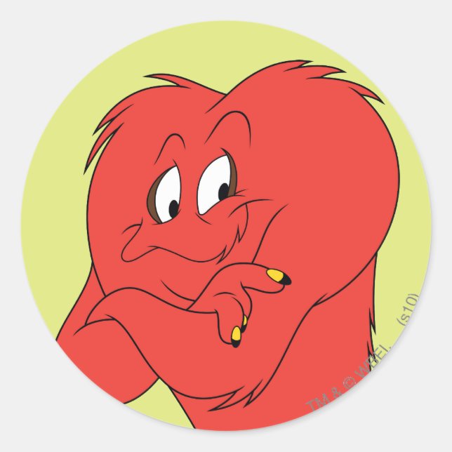 Gossamer Posing - Farbe Runder Aufkleber (Vorderseite)