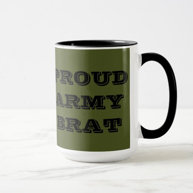 Gosse fier d'armée de tasse (Droite)