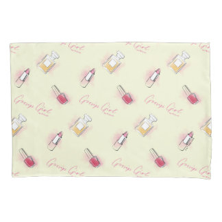 Gossil Girl Lipstick & Parfüm Muster Kissenbezug