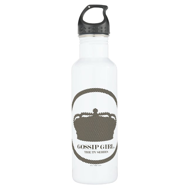 Gossil Girl TV Series Crown Icon Edelstahlflasche (Vorderseite)