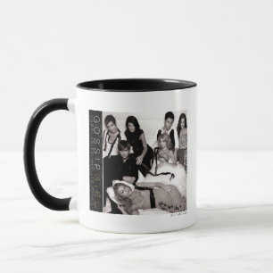 Gossip Girl Black and White Group Graphic Tasse