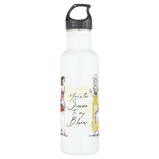 Gossip Girl - Du bist die Serena zu meinem Blair Edelstahlflasche (Vorderseite)