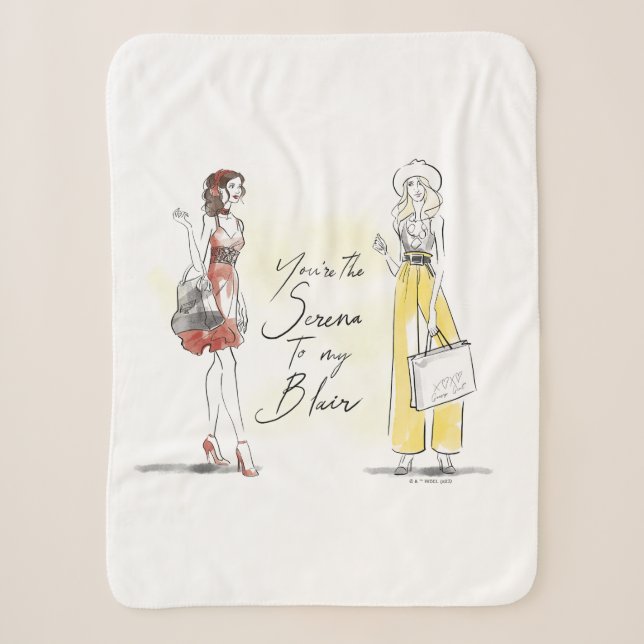 Gossip Girl - Du bist die Serena zu meinem Blair Sherpadecke (Vorderseite)