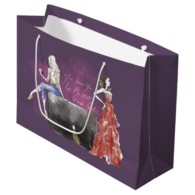 Gossip Girl - Du weißt, dass du Liebe hast Große Geschenktüte (Vorderseite Schrägansicht)