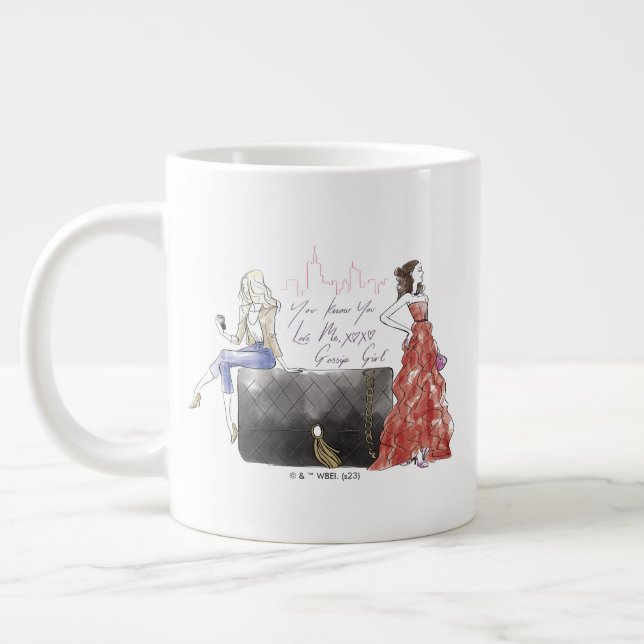Gossip Girl - Du weißt, dass du Liebe hast Jumbo-Tasse (Links)