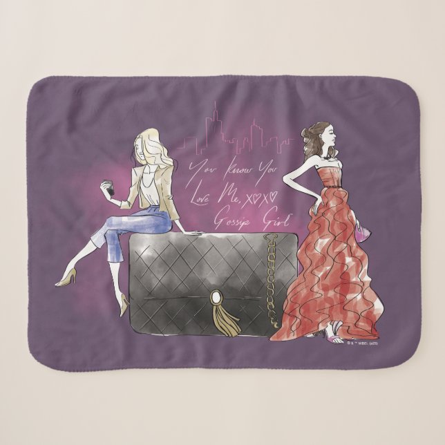 Gossip Girl - Du weißt, dass du Liebe hast Sherpadecke (Vorderseite (Horizontal))