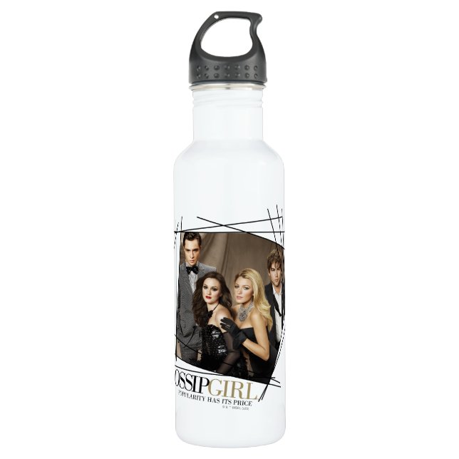 Gossip Girl Glamour Group Graphic Edelstahlflasche (Vorderseite)
