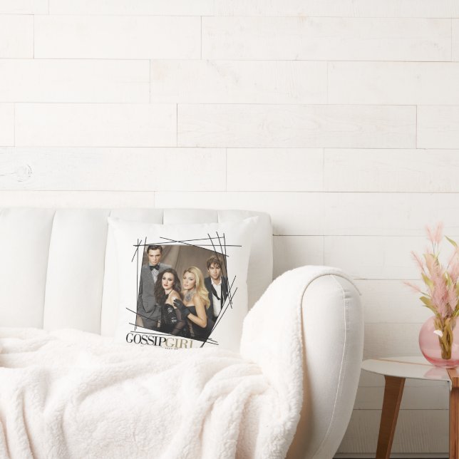 Gossip Girl Glamour Group Graphic Kissen (Liege)