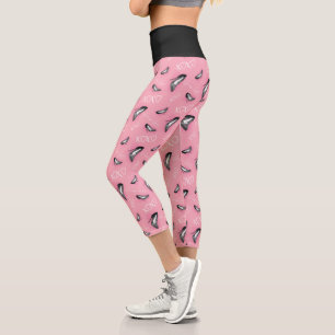 Gossip Girl High Heels Muster Capri Leggings