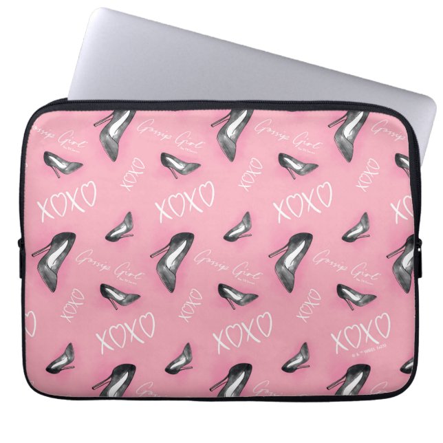 Gossip Girl High Heels Muster Laptopschutzhülle (Vorderseite)