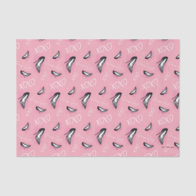 Gossip Girl High Heels Muster Seidenpapier (Vorderseite)