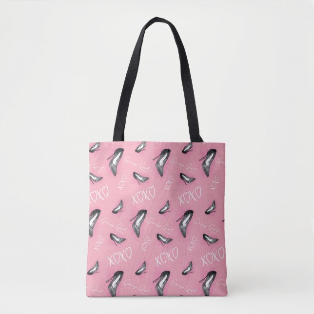 Gossip Girl High Heels Muster Tasche (Vorderseite)