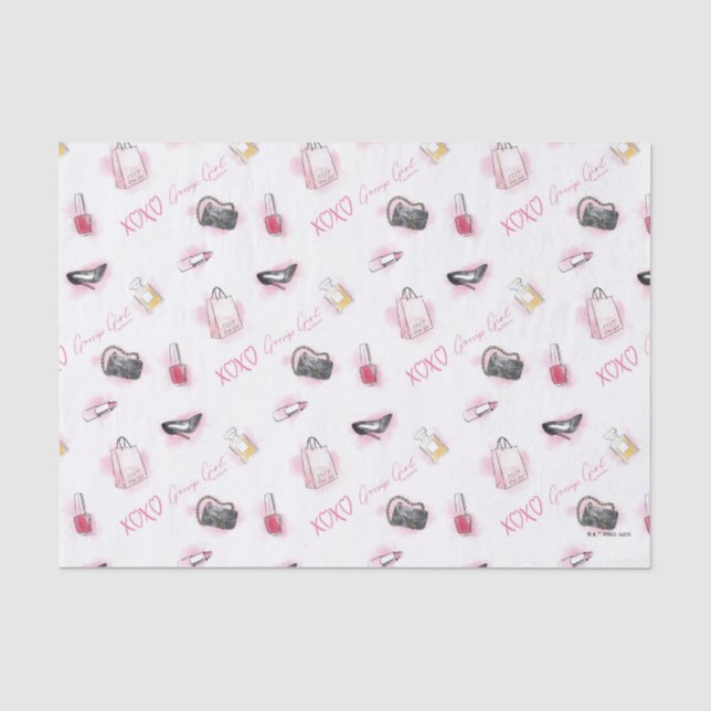 Gossip Girl Makeup Muster Seidenpapier (Vorderseite)