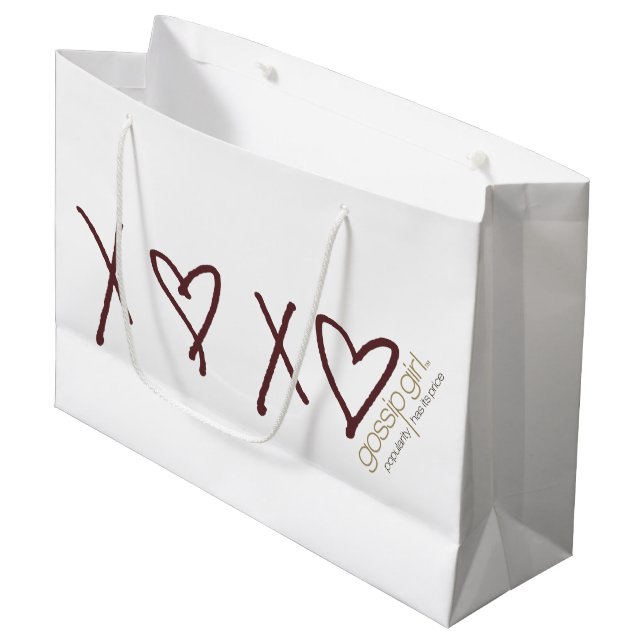 Gossip Girl X ♥ X Große Geschenktüte (Vorderseite Schrägansicht)