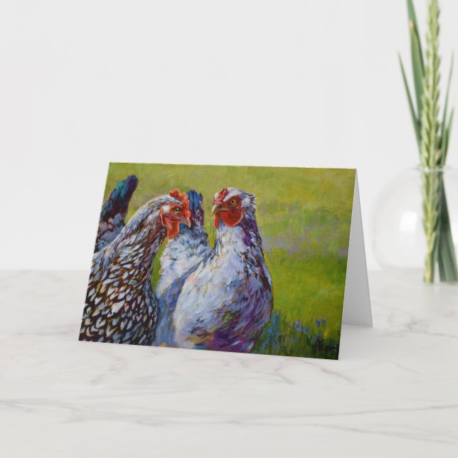 Gossip Heure Chicken Girfriends Carte vierge à l'i (Devant)