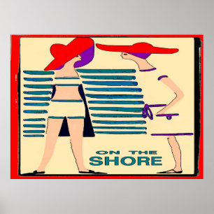 Gossip on the Jersey  Shore Abstract Poster