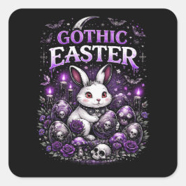 Gostisches Ostern Quadratischer Aufkleber