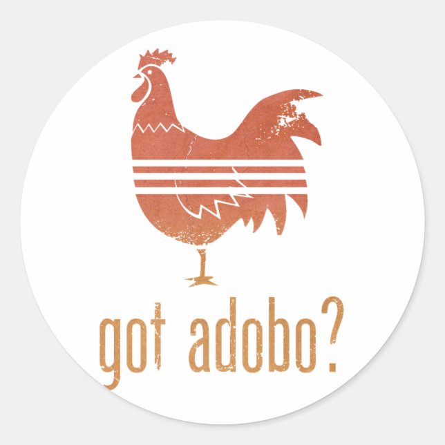 Got Adobo? Runder Aufkleber (Vorderseite)