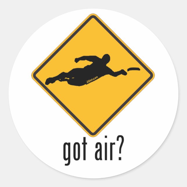 Got Air? Runder Aufkleber (Vorderseite)