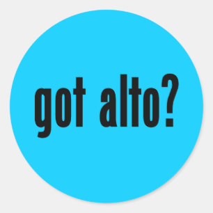 got Alt? Runder Aufkleber