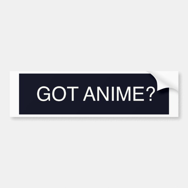 Got Anime? Autoaufkleber (Vorne)