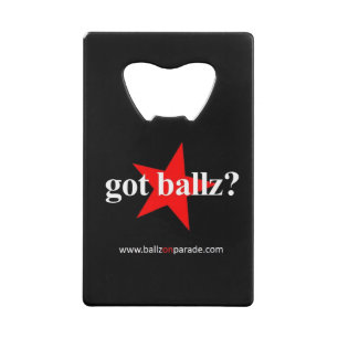 Got Ballz? Geldbörsen-Flaschen-Öffner Kreditkartenflaschenöffner