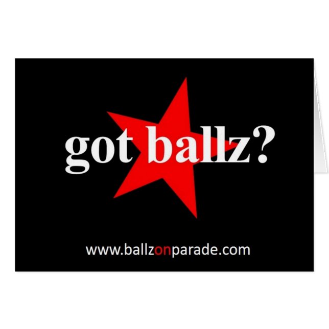 Got Ballz? Grußkarte (Vorderseite (Horizontal))
