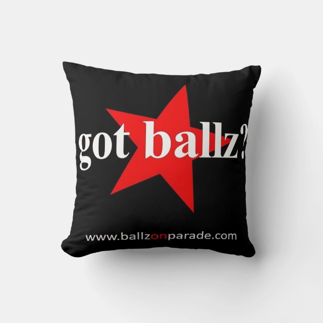 Got Ballz? Kissen (Vorderseite)