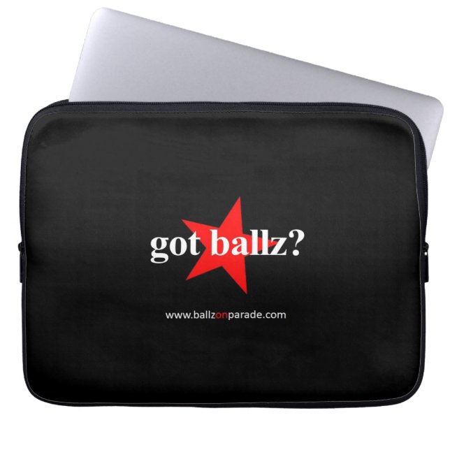 Got Ballz? Laptop Neoprene Sleeve (Vorderseite)