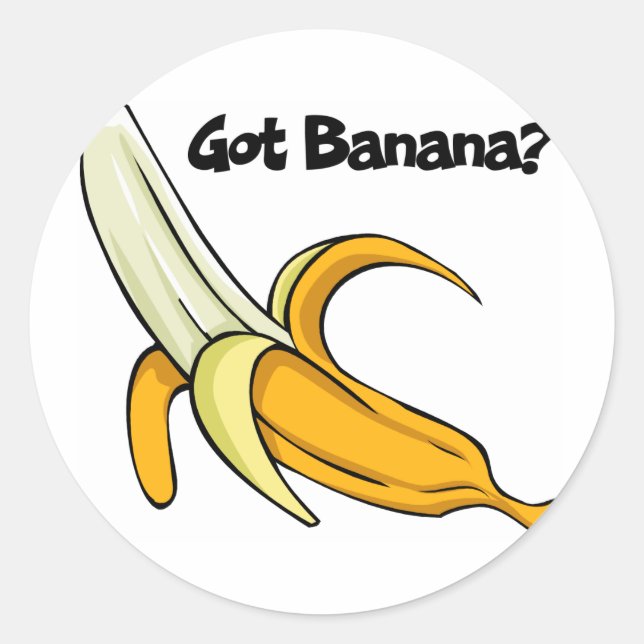 Got Banana Runder Aufkleber (Vorderseite)