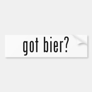 got Bier? Autoaufkleber