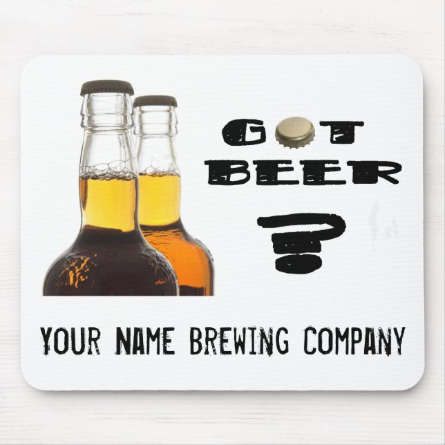 Got Bier? U-Gebräu or Brewing Company Mousepad (Vorne)