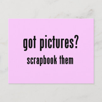 Got Bilder Scrapbook Theme T - Shirt und Geschenke Postkarte