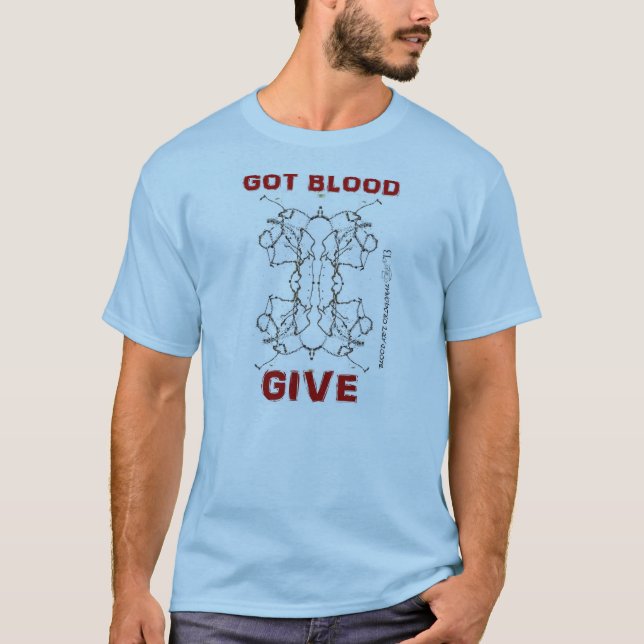 GOT BLUT GEBEN URSPRÜNGLICHE KUNST 1CC T-Shirt (Vorderseite)
