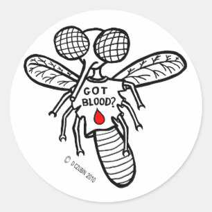 Got Blut? Runder Aufkleber