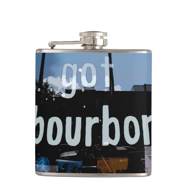 Got Bourbon Flask Flachmann (Vorderseite)