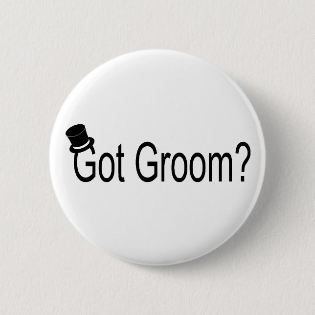 Got Bräutigam (Spitzenhut) Button (Vorderseite)