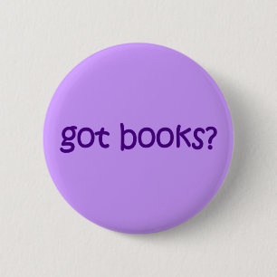 Got Bücher? Violett Button
