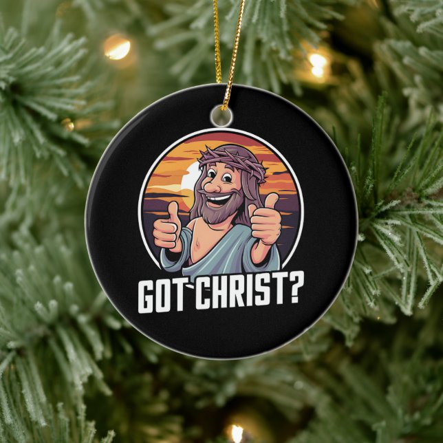 Got Buddy a Christi Weihnachten Jesus Religiös Keramik Ornament (Baum)
