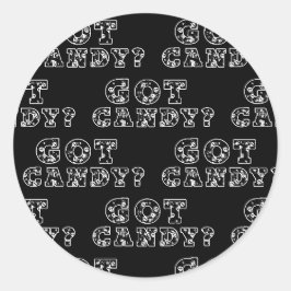 Got Candy? Halloween Runder Aufkleber