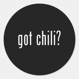 Got Chili Funny Grillen Cook Off Runder Aufkleber