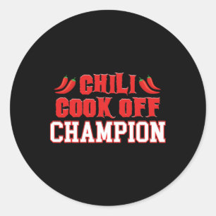 Got Chili Funny Grillen Cook Off Runder Aufkleber