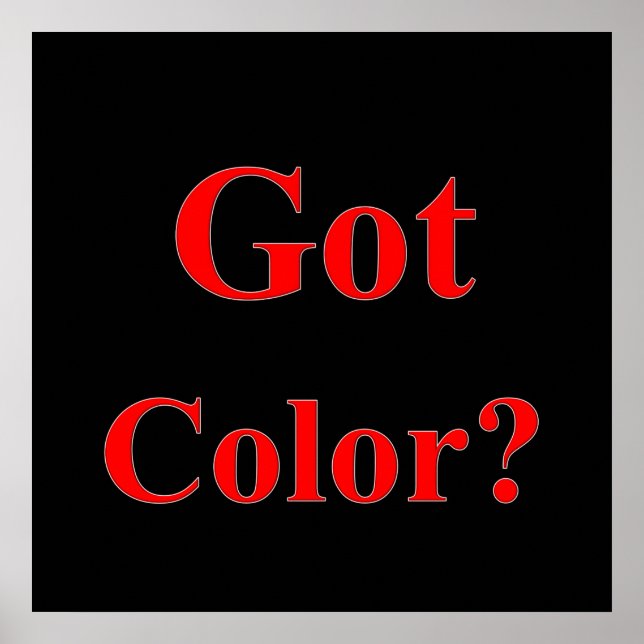 Got Color Poster Matte (Vorne)