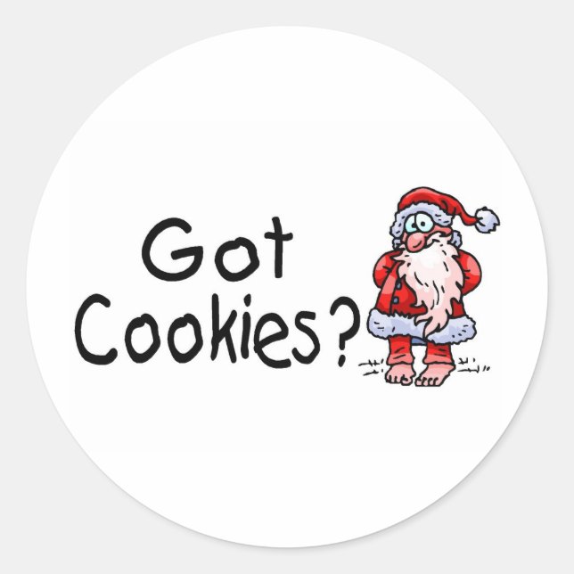 Got Cookies? Runder Aufkleber (Vorderseite)