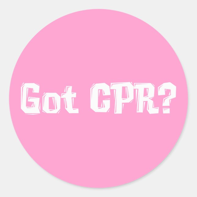 Got CPR-Geschenke Runder Aufkleber (Vorderseite)