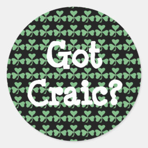 Got Craic? Runder Aufkleber