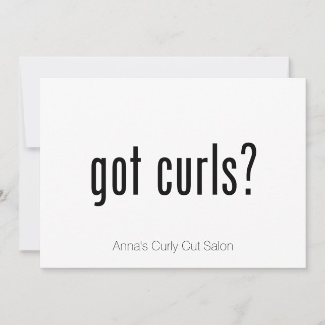 Got Curls? (Vorderseite)