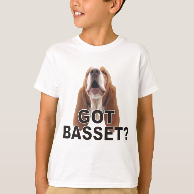 Got Dachshund? Kindert-shirt HeulensBasset Hound T-Shirt (Vorderseite)