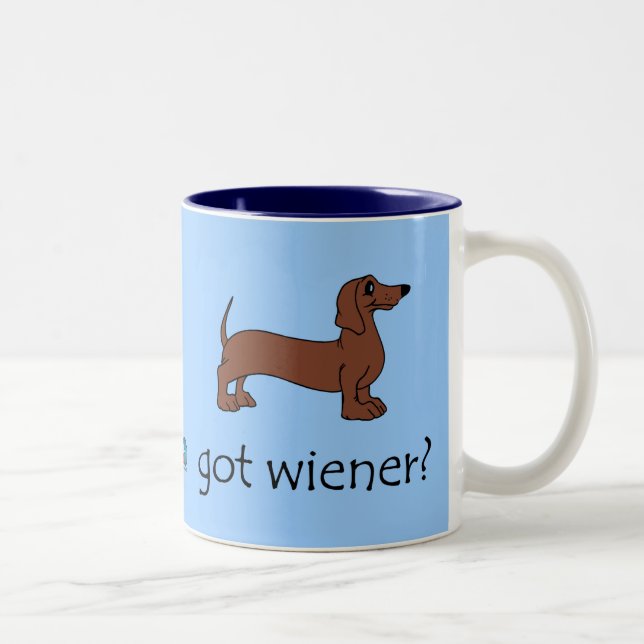 Got Dackel? Zweifarbige Tasse (Rechts)