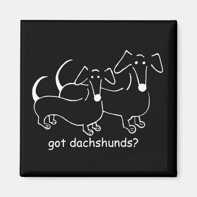 got Dackeln-Nr. 2-Magnet Magnet (Vorne)